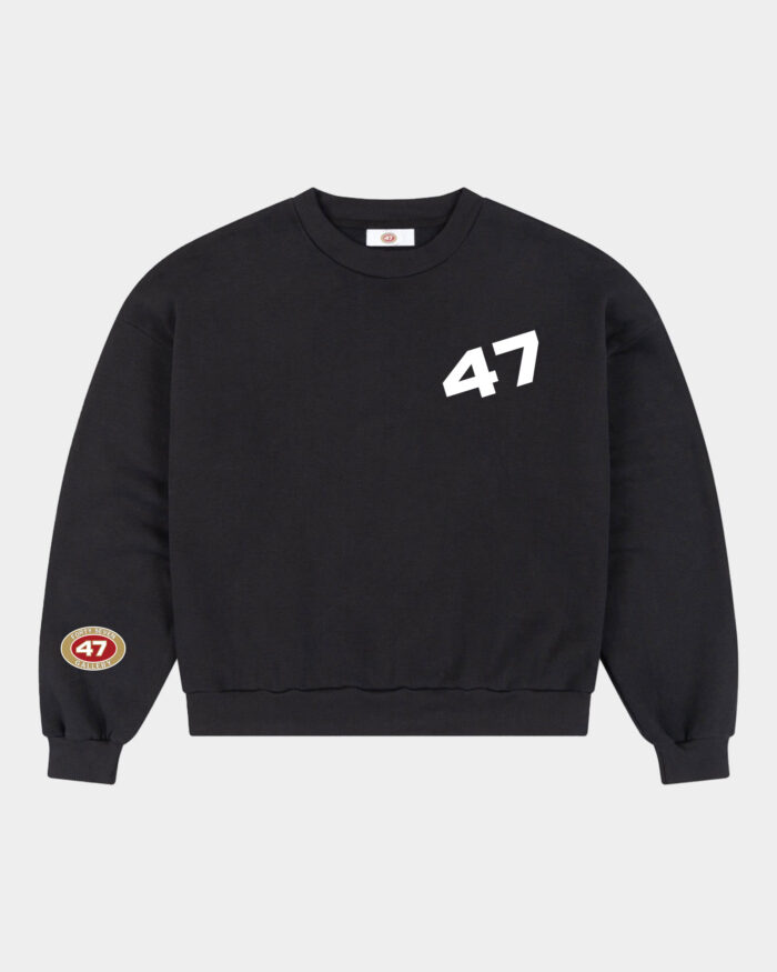 47 Gallery Boxy Sweatshirt - Black