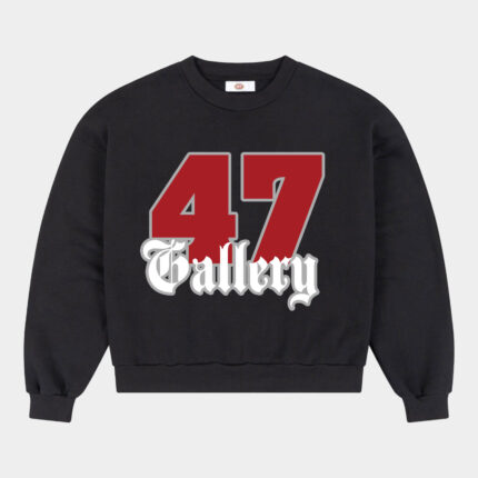 47 Gallery Everyday Boxy Sweatshirt - Black