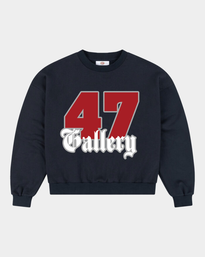 47 Gallery Everyday Boxy Sweatshirt - Navy