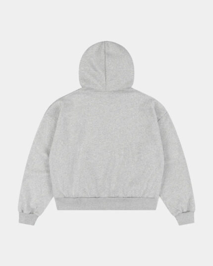 47 Gallery Everyday Boxy Zip Hoodie - Grey