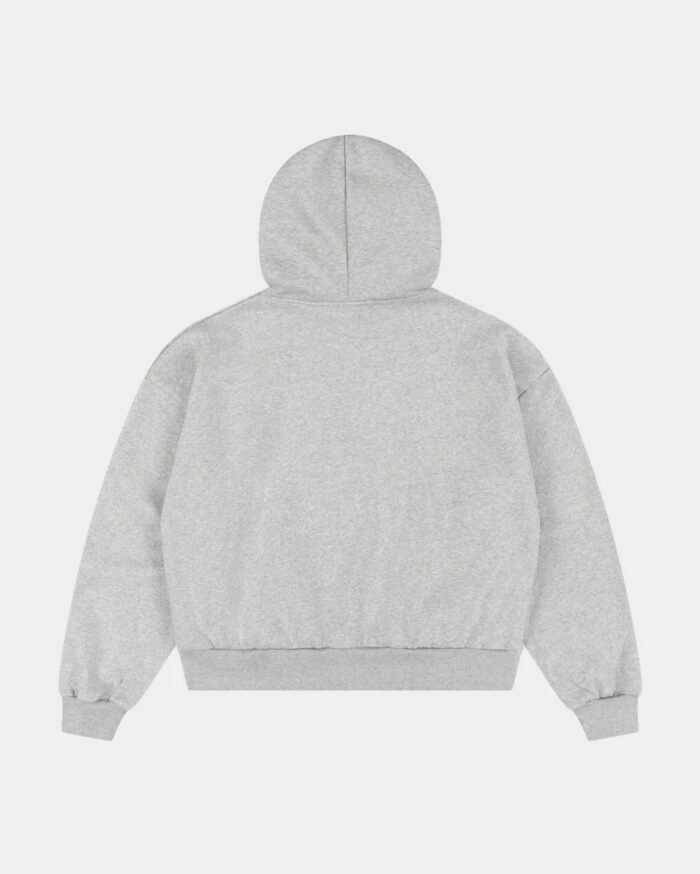 47 Gallery Everyday Boxy Zip Hoodie - Grey