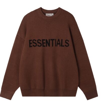 Essentials Round Neck Sweatshirt Dark Brown