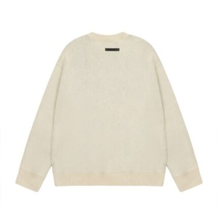 Essentials Classic Round Neck Apricot Sweater