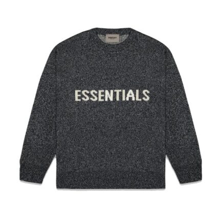 Fear of God Essentials Classic Round Neck Sweater Charcoal Gray