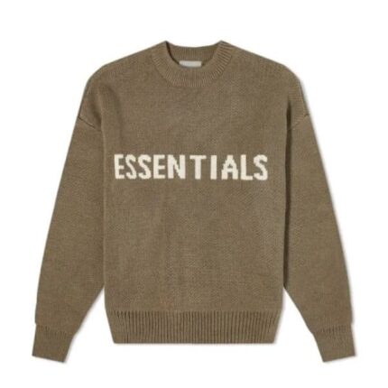 Essentials Round Neck Sweatshirt Brown