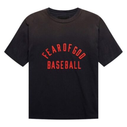 Fear of God Baseball Black T Shirt